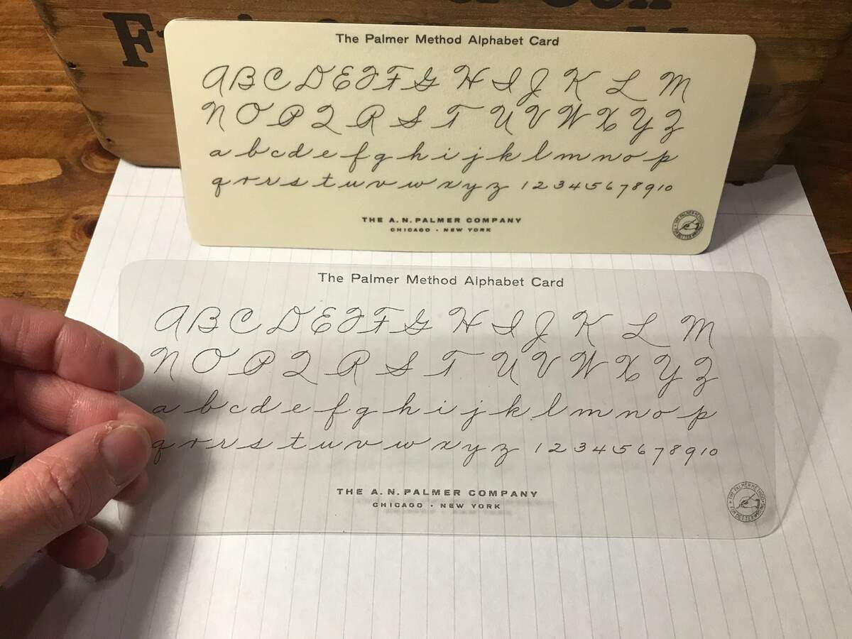 Reproduced Palmer Method Of Business Cursive Writing Alphabet Laminiated Card With Instruction Summary Regular Or Transparent Version Etsy Hong Kong Reproduced Palmer Method Of Business Cursive Writing Alphabet Laminiated Card With Instruction Summary Regular Or Transparent Version Etsy Hong Kong