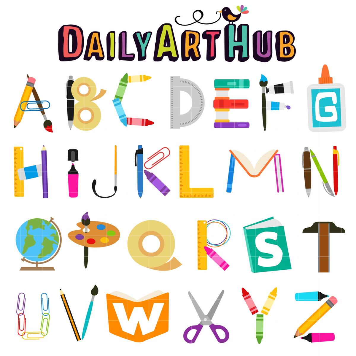 Red Alphabet Letters Vector Clipart Image Red Alphabet Clip Art HD Png Download Vhv