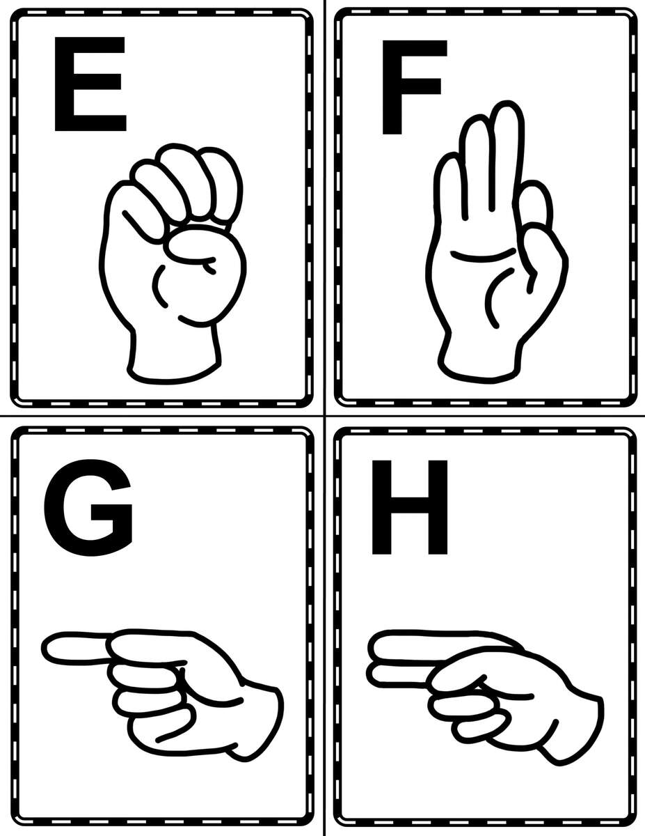Sign Language Alphabet Book For Kids Free Printable The Activity Mom