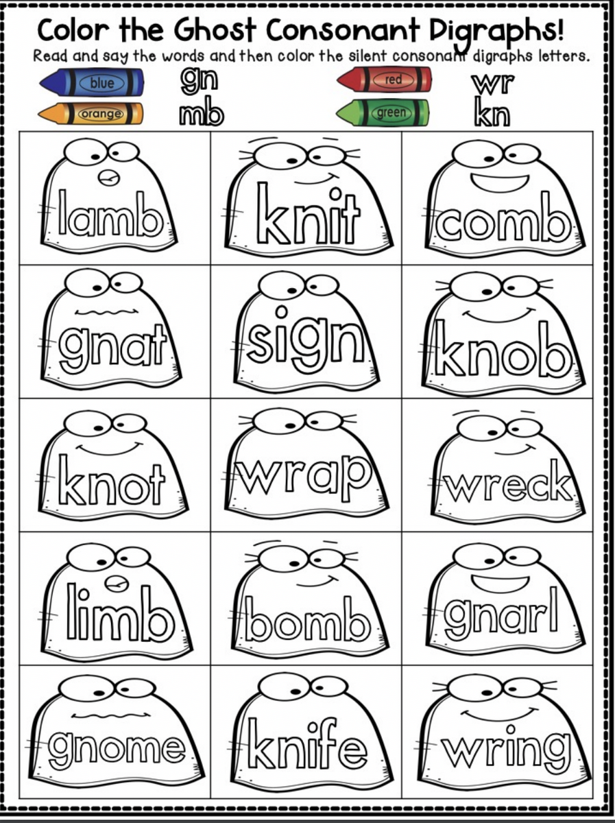 Silent Letters Worksheets Silent Consonants Games And Activities KN WR MB WR