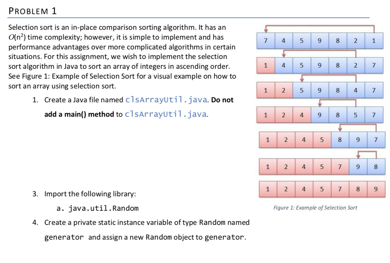Solved PROBLEM 1 7 4 5 9 8 2 1 1 4 5 9 8 2 7 Selection Sort Chegg Solved PROBLEM 1 7 4 5 9 8 2 1 1 4 5 9 8 2 7 Selection Sort Chegg