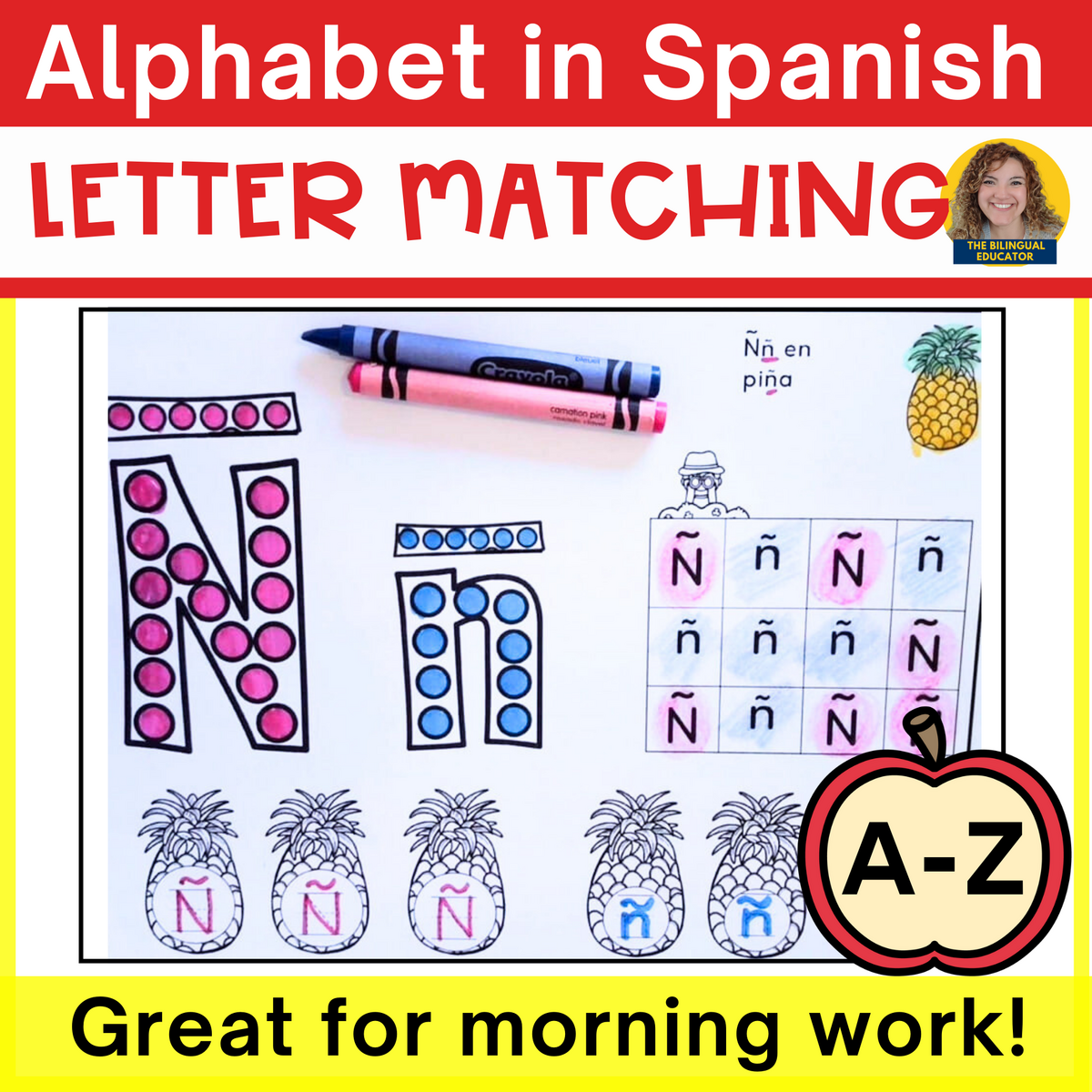 Spanish Alphabet Trace And Find Mats Classful