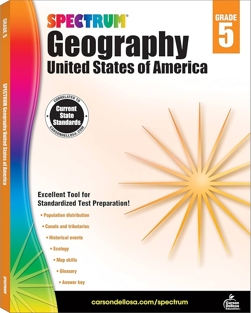 Spectrum Grade 5 United States Of America Geography Workbook American History Books Covering Map Skills Historical Events Ecology And More Social Studies Classroom Or Homeschool Curriculum Volume 95 Spectrum 9781483813028 Amazon Books Spectrum Grade 5 United States Of America Geography Workbook American History Books Covering Map Skills Historical Events Ecology And More Social Studies Classroom Or Homeschool Curriculum Volume 95 Spectrum 9781483813028 Amazon Books