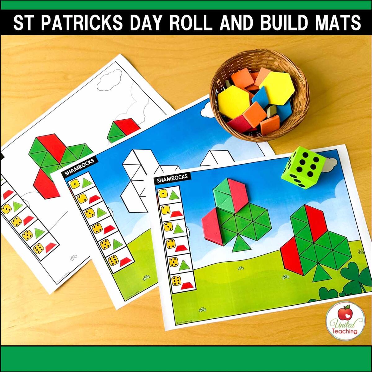 St Patrick S Day Pattern Block Mats United Teaching