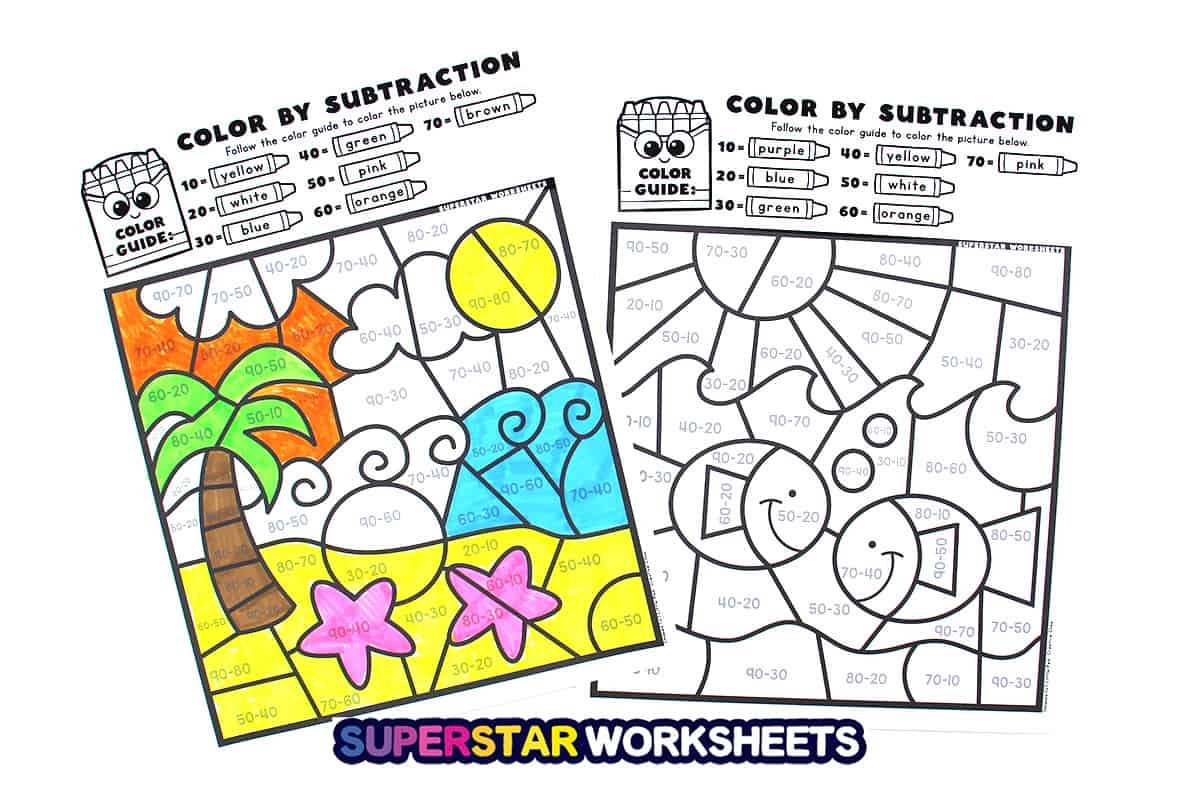 SUBTRACTION COLOR BY CODE SUBTRACTION COLOR BY NUMBER COLOR BY CODE SUBTRACTION Made By Teachers