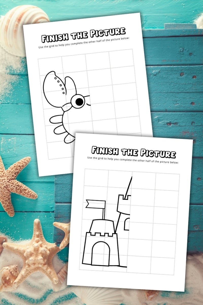 Summer Finish The Picture Worksheets Free Printable 45 Summer Coloring Pages Free To Print Detailed PDF Sheets