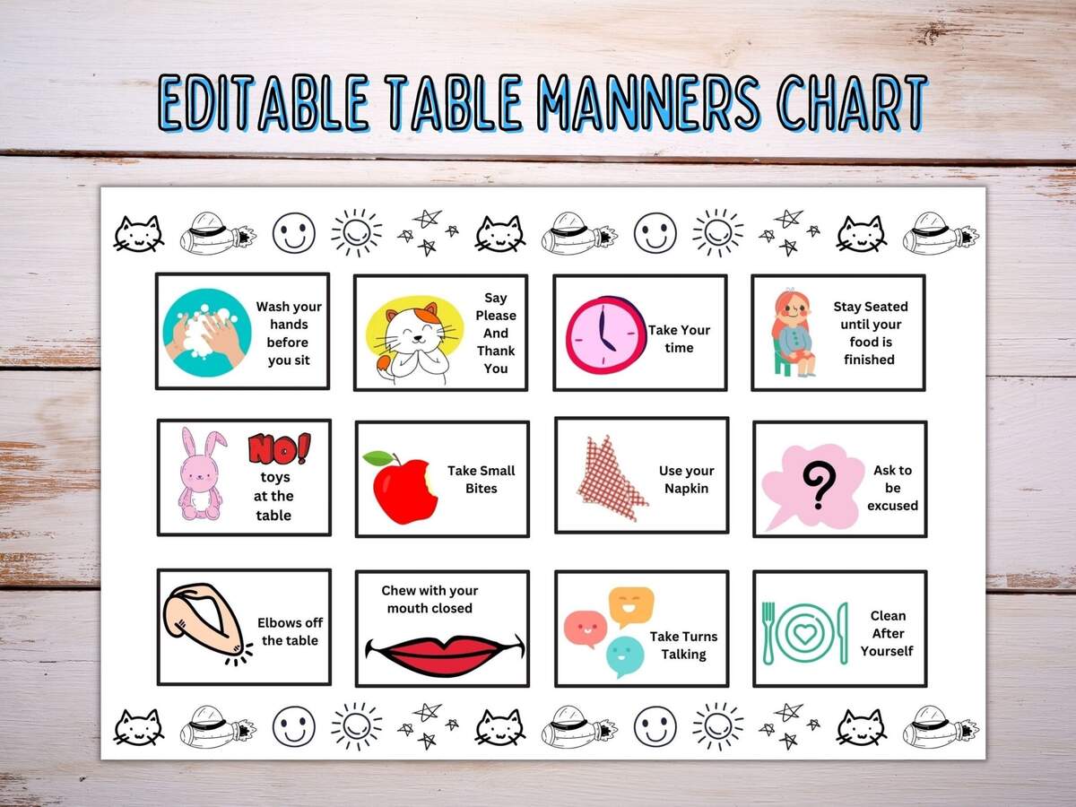 Table Manners ESL Worksheet By Sassouki Worksheets Library