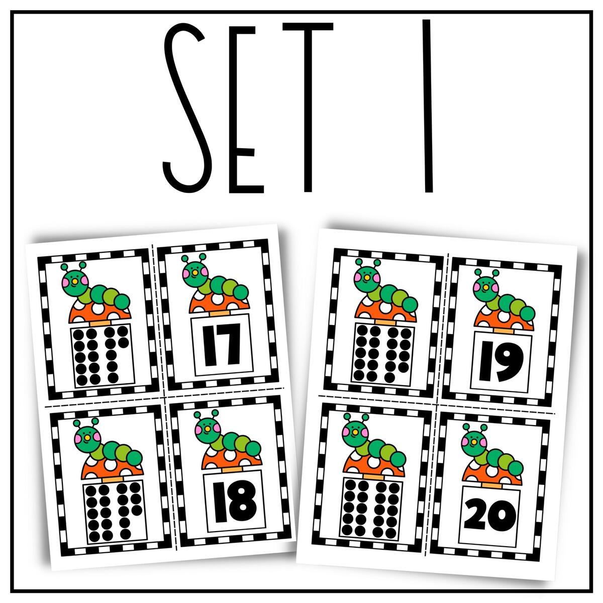 Teen Numbers Matching Math Center Practice Cards For Kindergarten Classful