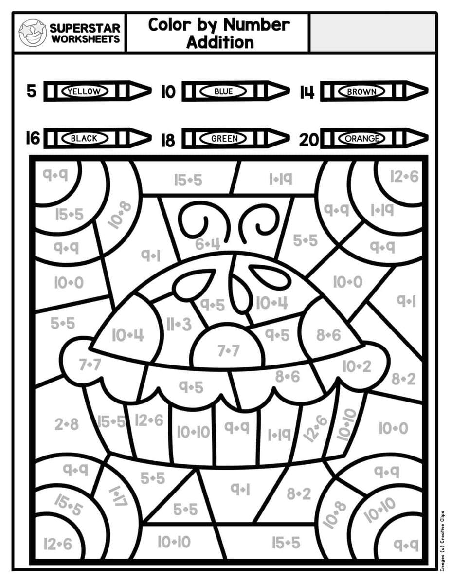 Thanksgiving Color By Number Simple Addition Squarehead Teachers