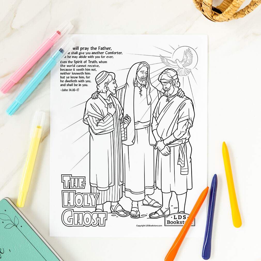 The Holy Ghost As A Comforter Coloring Page Printable Your Body Is A Temple Coloring Page Printable