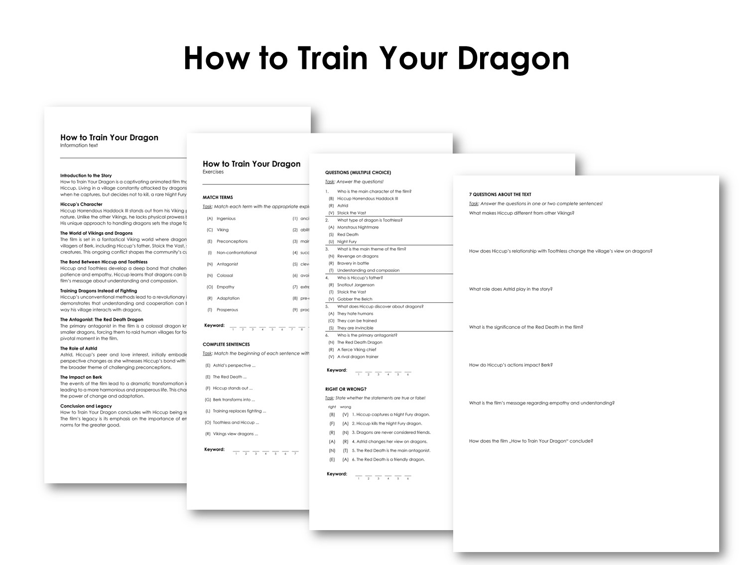 The Movie How To Train Your Dragon Made By Teachers