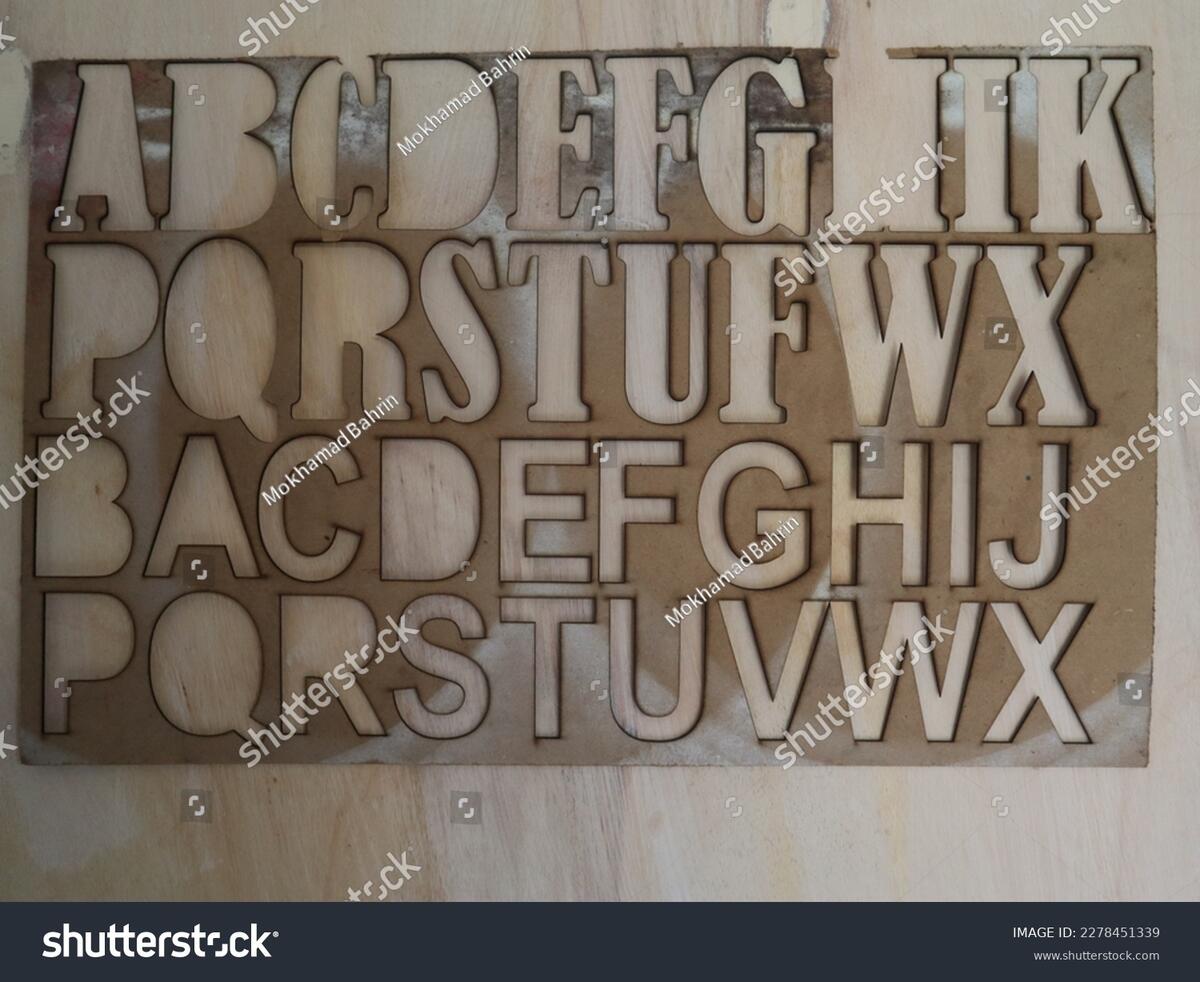 Tool Tracing Letters Alphabet Made Plastic Stock Photo 2278451339 Shutterstock
