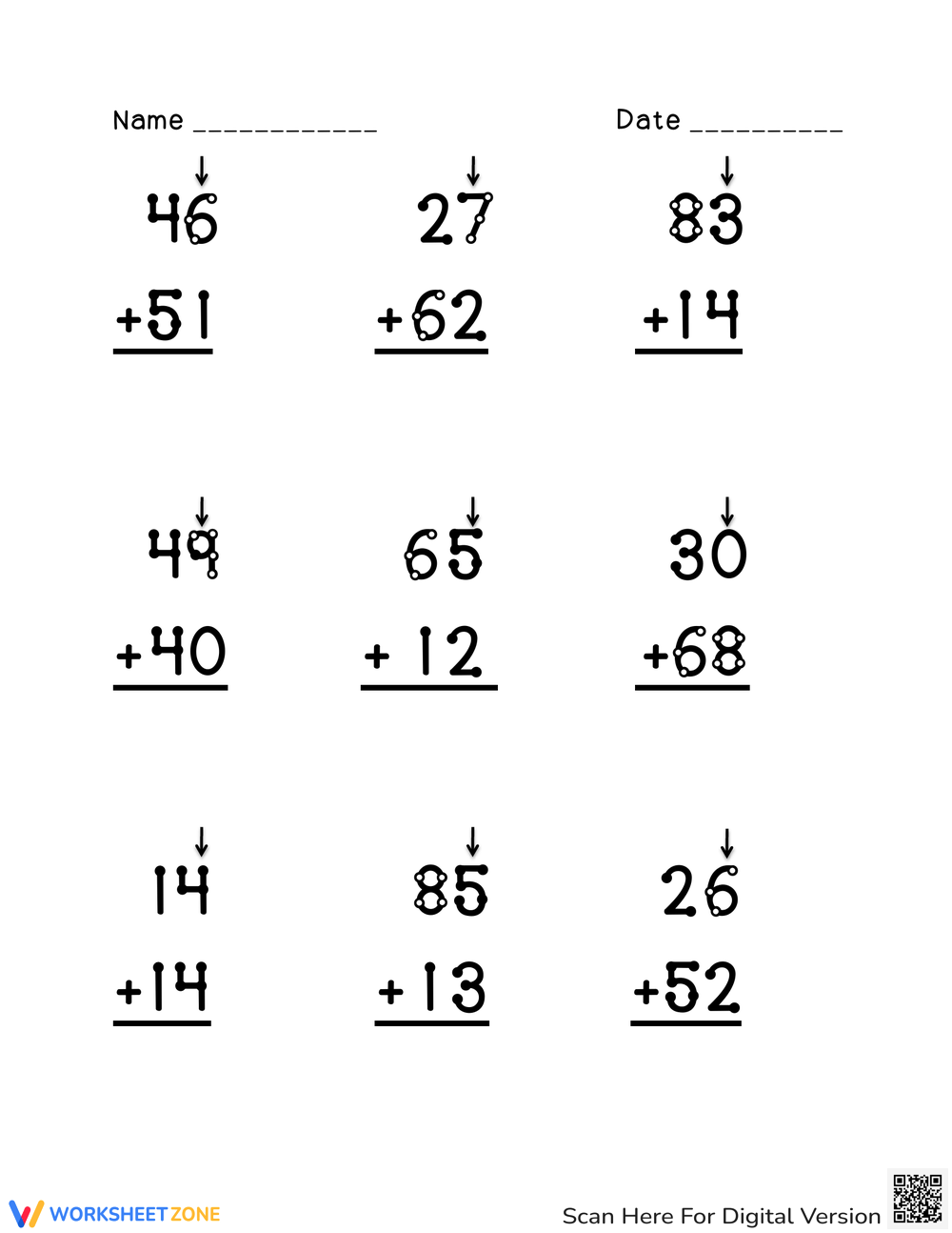 Touch Math Worksheets TouchMath Numbers 1 9 10 Free PDF Printables Printablee Worksheets Library