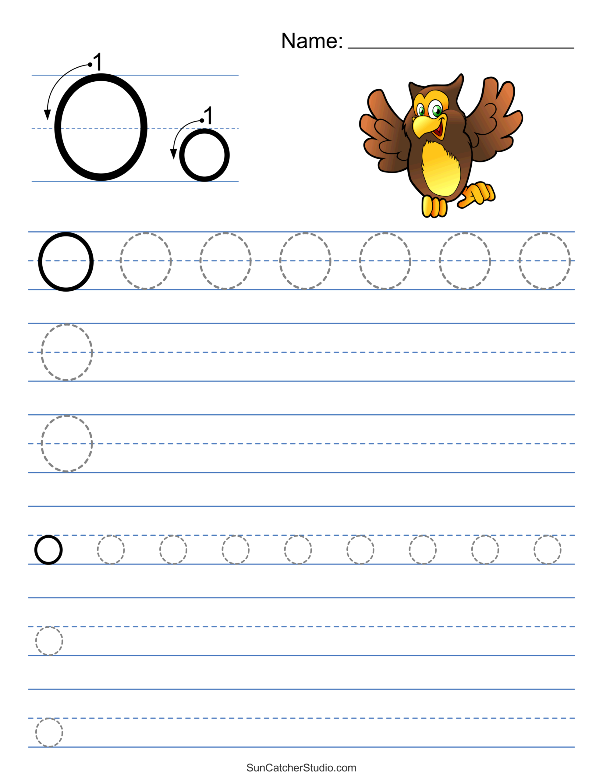 Letter O Is For Orange Handwriting Practice Worksheet Free Printable Worksheets
