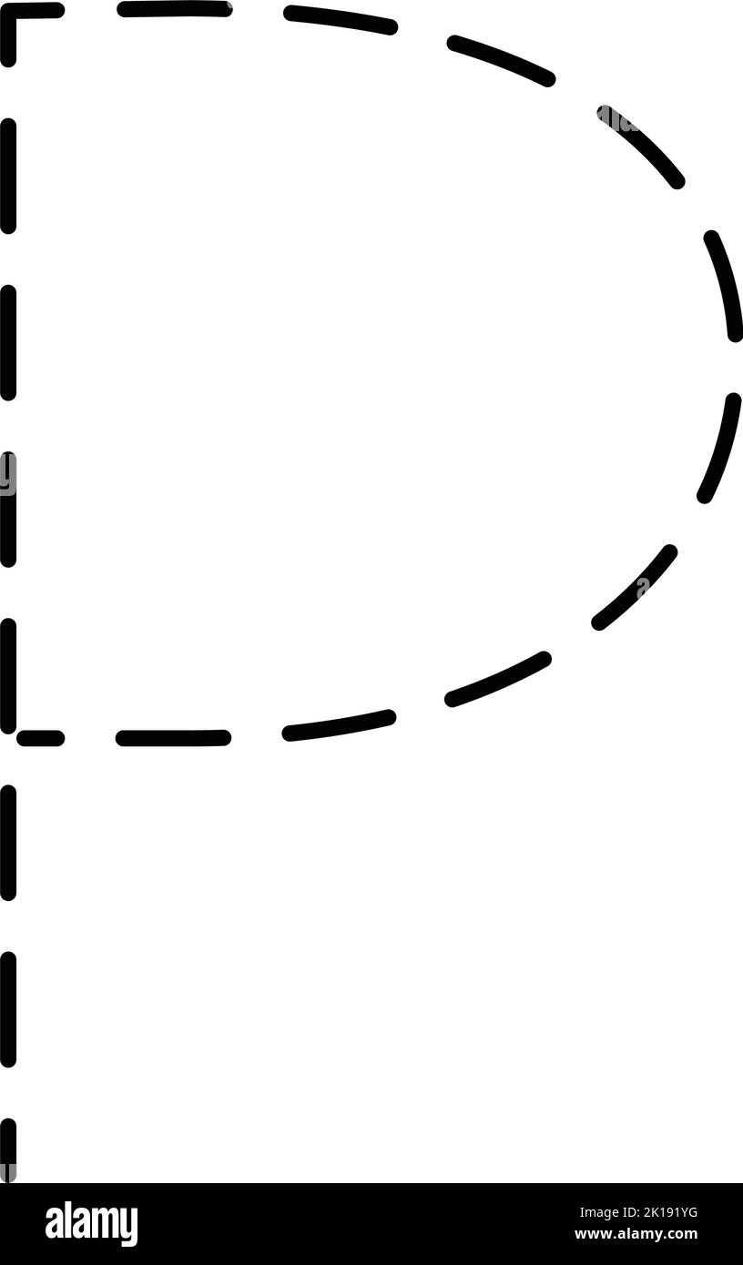 Tracing Letter P Black And White Stock Photos Images Alamy