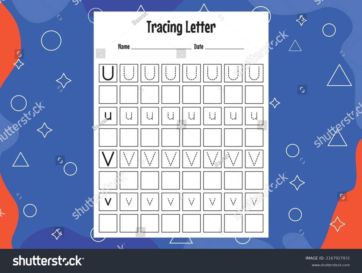 Tracing Letters Worksheet Kids Alphabet Letters Stock vektor royaltyfri 2167927931 Shutterstock