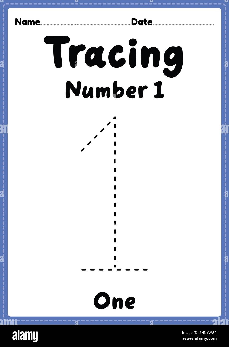 Tracing Number 1 10 Hi res Stock Photography And Images Alamy
