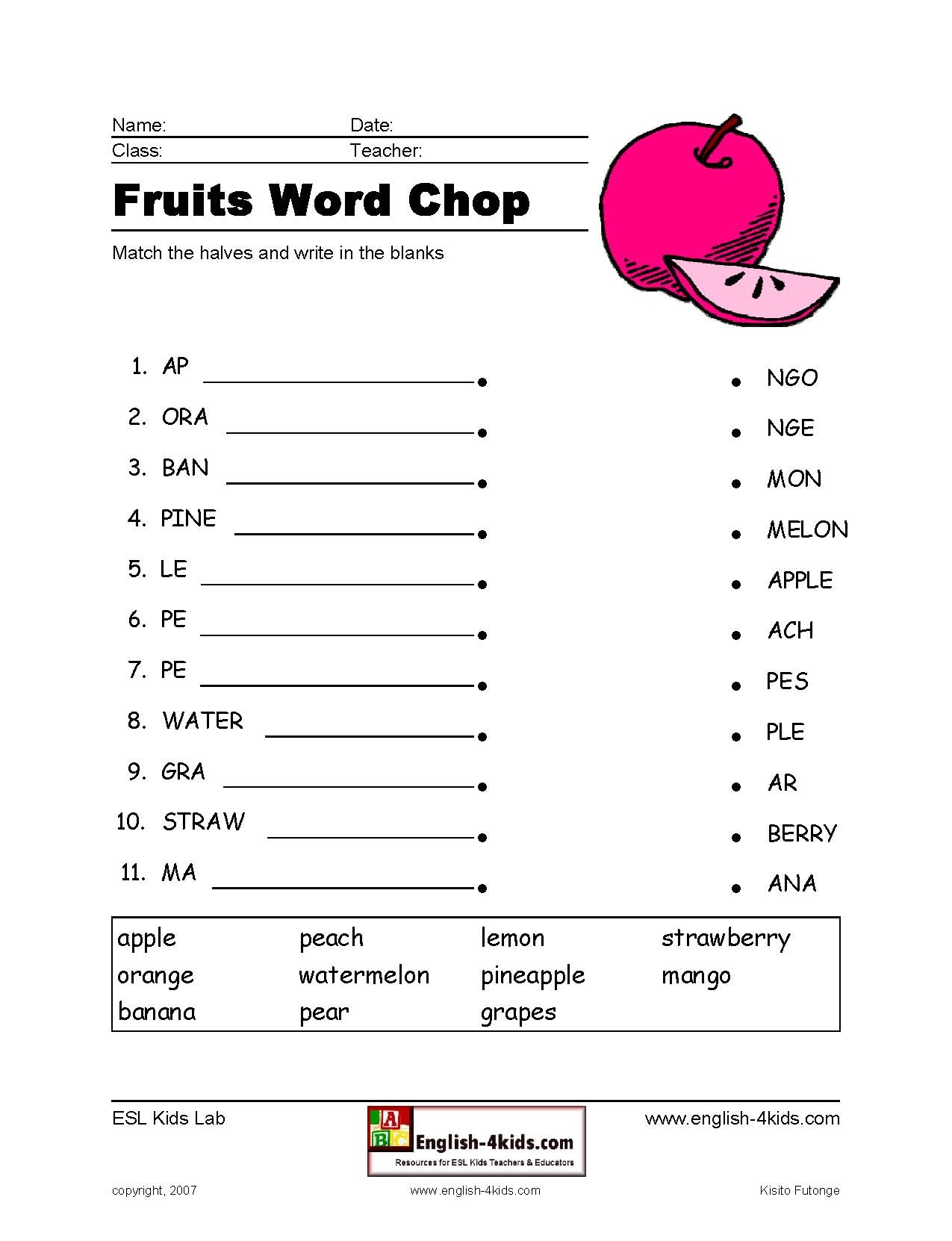 Vegetable Word Chop ESL Worksheet By Fiammettas Worksheets Library Vegetable Word Chop ESL Worksheet By Fiammettas Worksheets Library