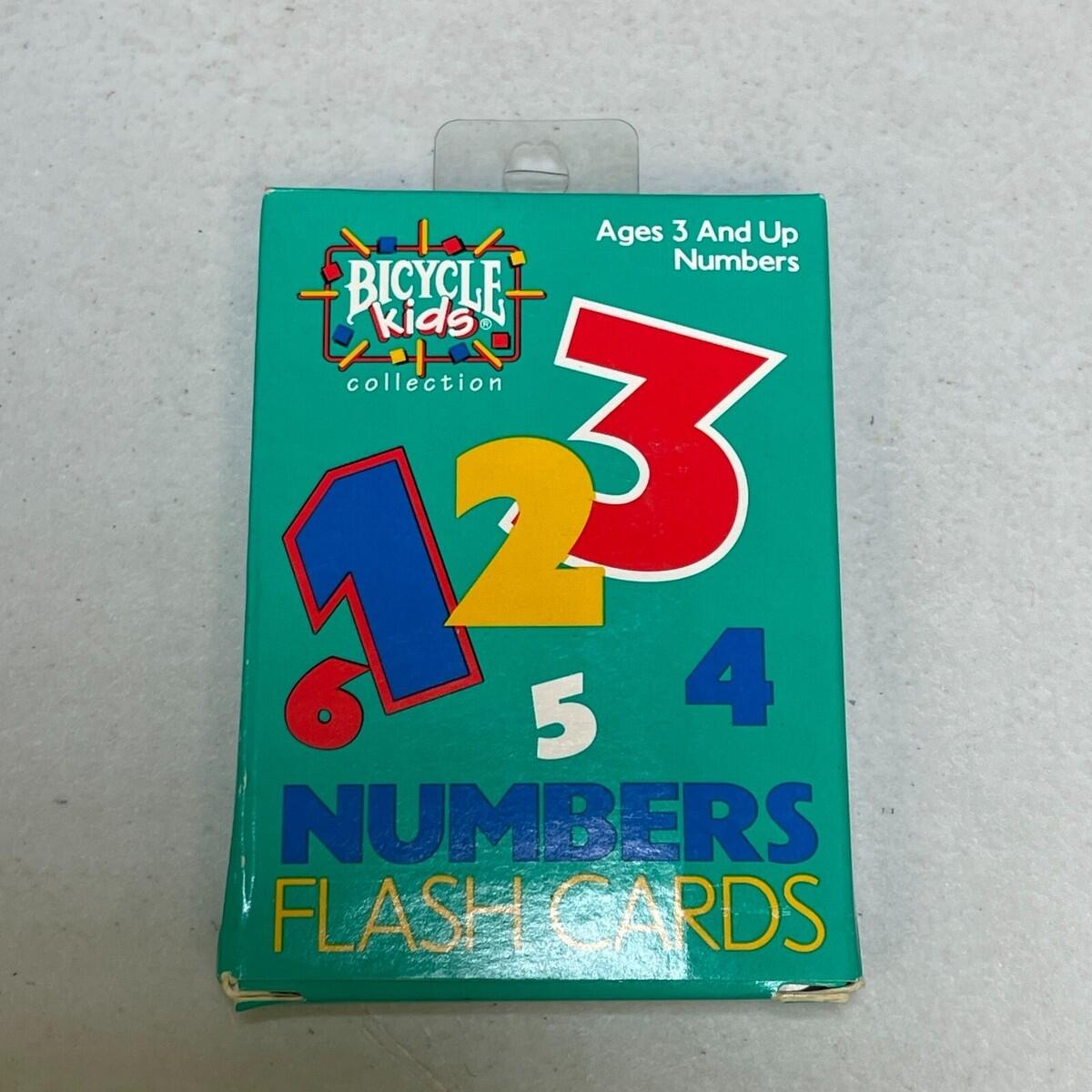 Vintage Bicycle Kids Collection Numbers Flash Cards 1993 Ages 3 NOS EBay