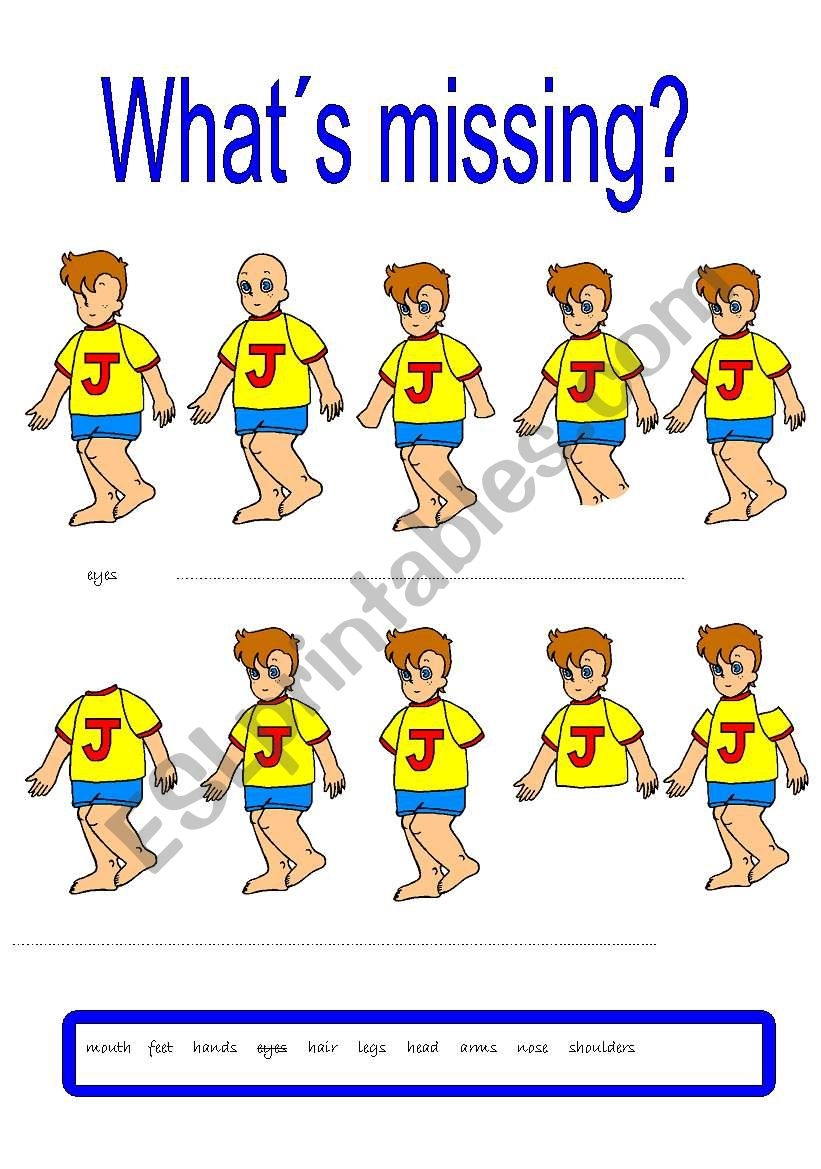 What S Missing ESL Worksheet By Noelica What S Missing ESL Worksheet By Noelica