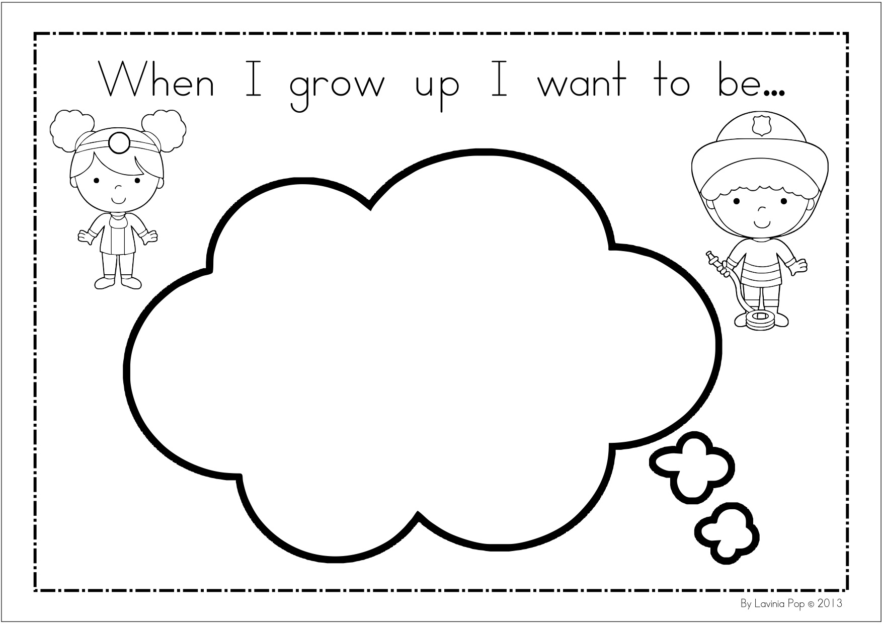 When I Grow Up Writing Template When I Grow Up Writing Template