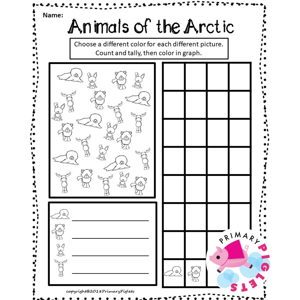 WINTER MATH GRAPHING WINTER GRAPHS GRAPH WORKSHEETS ARCTIC AND POLAR ANIMALS Made By Teachers