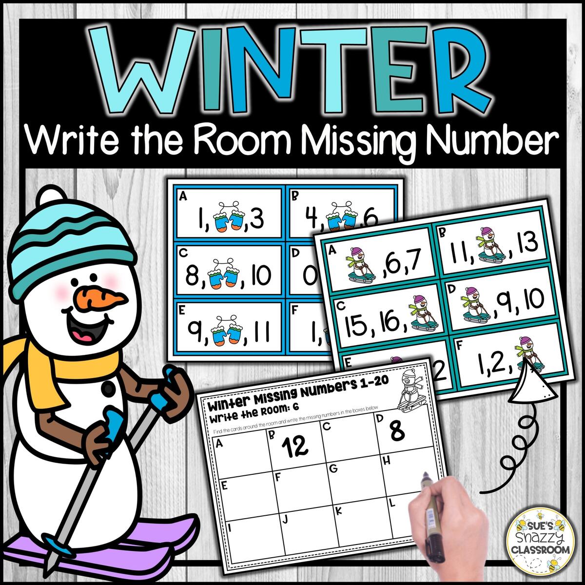 Winter Missing Numbers 1 To 20 Write The Room Math Center Made By Teachers Winter Missing Numbers 1 To 20 Write The Room Math Center Made By Teachers