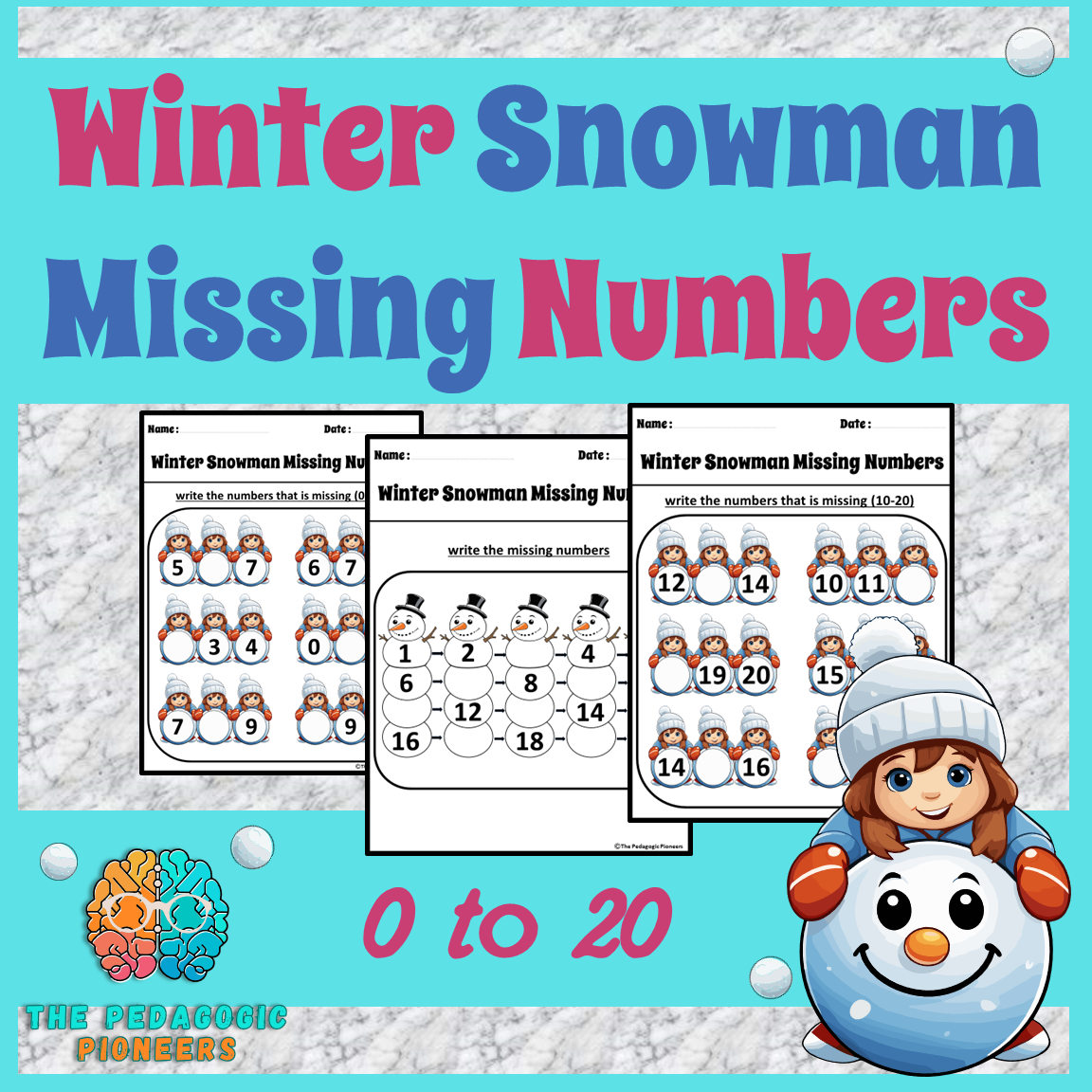 Winter Snowman Missing Numbers Winter Themed Missing Numbers Counting Activity Made By Teachers Winter Snowman Missing Numbers Winter Themed Missing Numbers Counting Activity Made By Teachers
