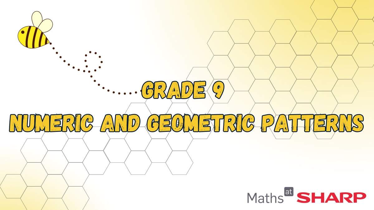 Worksheet 6 Numeric And Geometric Patterns Maths At Sharp Worksheet 6 Numeric And Geometric Patterns Maths At Sharp