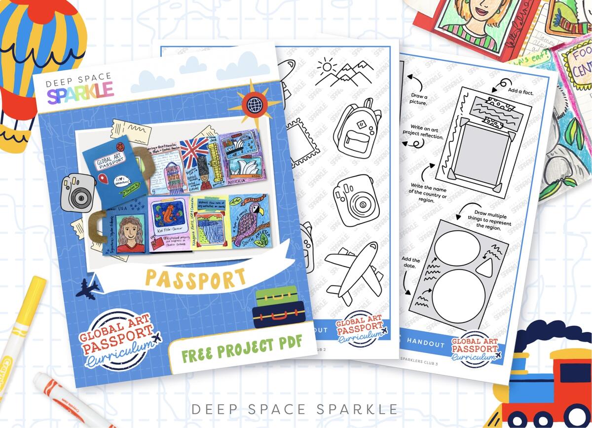 Your World Art Curriculum How To Make A Studen Passport DIY Mini Passport Book Free Printable Make And Takes